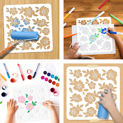 PET Hollow Out Drawing Painting Stencils DIY-WH0405-0007-1