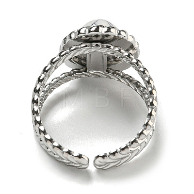 304 Stainless Steel Open Cuff Rings RJEW-C079-13P-1