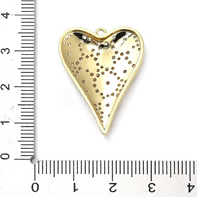 Brass Micro Pave Cubic Zirconia Pendants KK-L229-077B-G-1