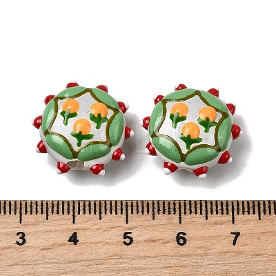 Baking Paint Glass Enamel Beads LAMP-K039-34C-1