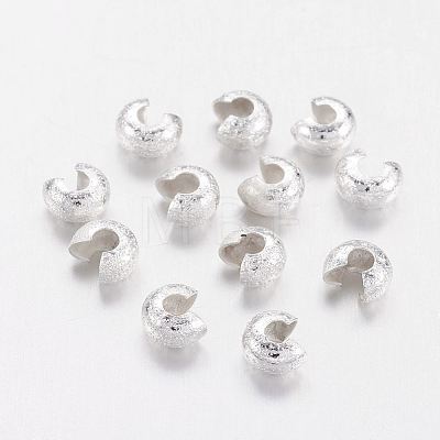 Brass Crimp Beads Covers LS-X-KK-G016-S-NF-1