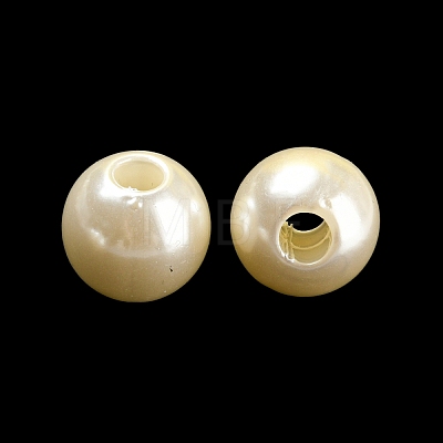 ABS Plastic Imitation Pearl Bead KY-C017-18B-1