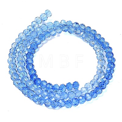 Transparent Painted Glass Beads Strands DGLA-A034-T1mm-A01-1