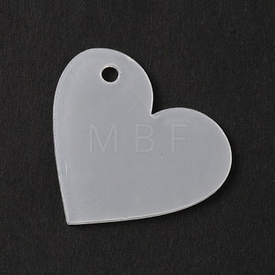 Transparent Acrylic Pendants TACR-WH0001-68-1