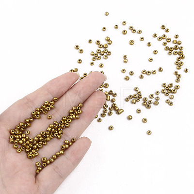Baking Paint Glass Seed Beads SEED-S002-K30-1