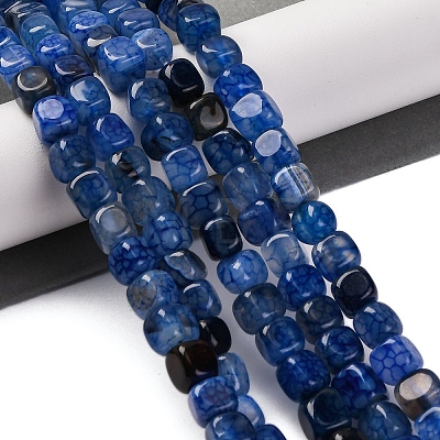 Natural Dragon Veins Agate Beads Strands G-G177-E07-01-1