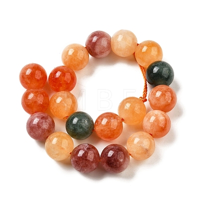 Dyed Natural Malaysia Jade Beads Strands G-G021-02C-21-1