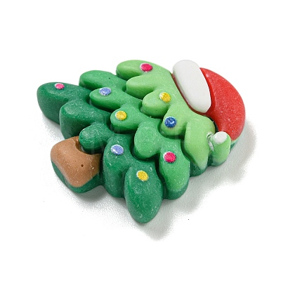 Christmas Opaque Resin Decoden Cabochons RESI-U006-03D-1