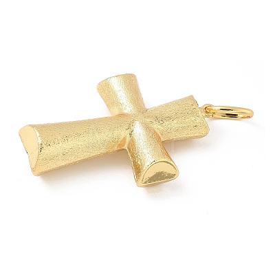 Cross Brass Big Pendants KK-M327-07D-G-1