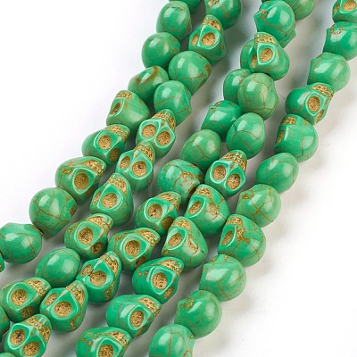 Dyed Synthetic Turquoise Bead Strands G-M145-18-1