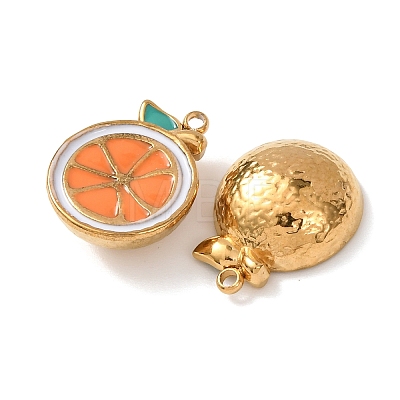 304 Stainless Steel Enamel Pendants STAS-K326-01E-G-1