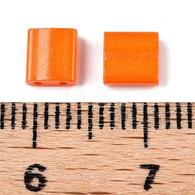 2-Hole Baking Paint Glass Seed Beads SEED-S023-17C-27-1