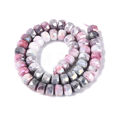 Anti-Tarnish Electroplate Glass Beads Strands GLAA-T025-10mm-11K-1