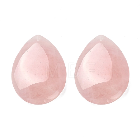 Natural Rose Quartz Pendants G-Z088-02H-1