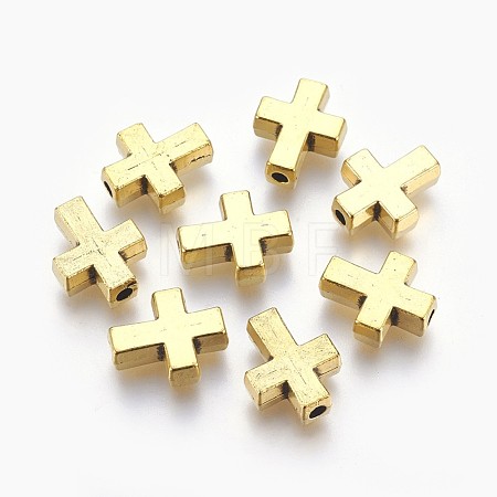 Tibetan Style Alloy Beads TIBEB-A134914-AG-FF-1
