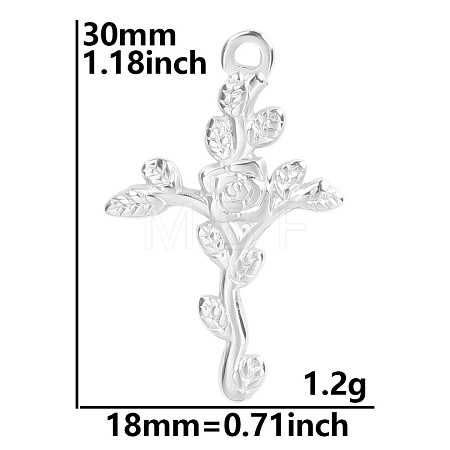 Non-Tarnish Stainless Steel Pendants HUDU-PW0001-016P-1
