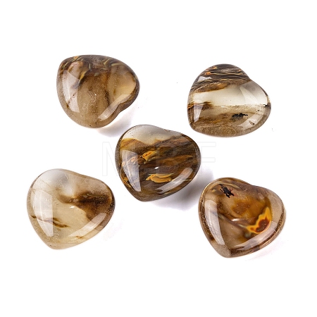 Synthetic Tigerskin Glass Healing Stones G-G020-01W-1