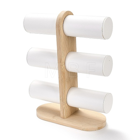 3-Tier Wood Bracelet Organizer Display Racks ODIS-B001-03-1