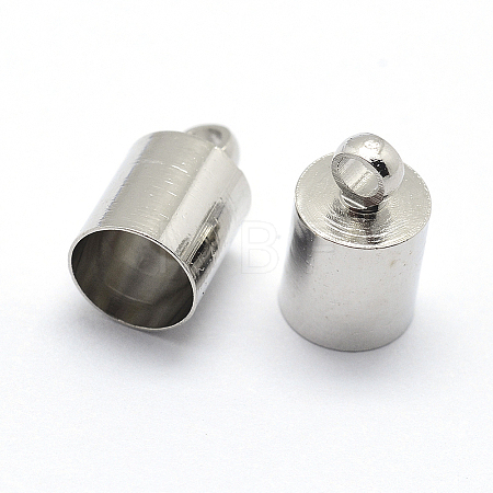 Brass Cord Ends X-KK-D219-8x4-P-1