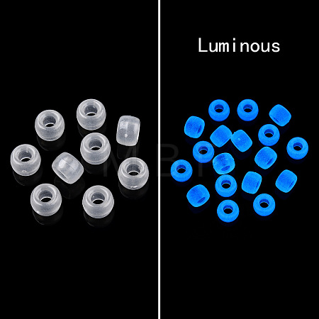 Transparent & Luminous Plastic Beads KY-T025-01-H09-1