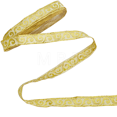 Embroidery Polyester Ribbons OCOR-WH0077-98D-1