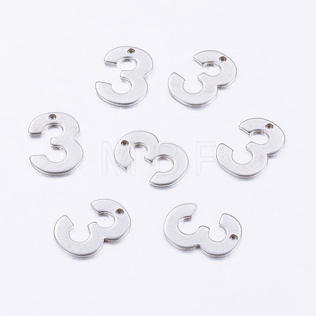 Tarnish Resistant 201 Stainless Steel Pendants STAS-F128-01P-3-1-1
