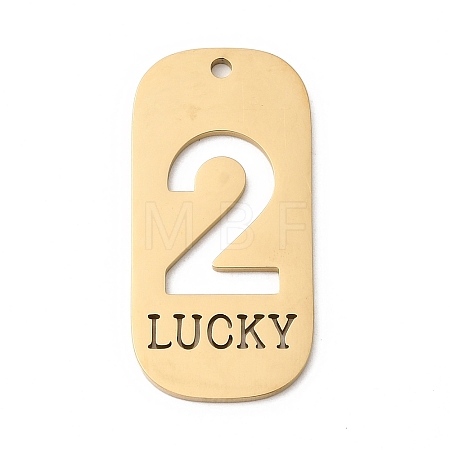 304 Stainless Steel Pendants STAS-D200-02C-G-1