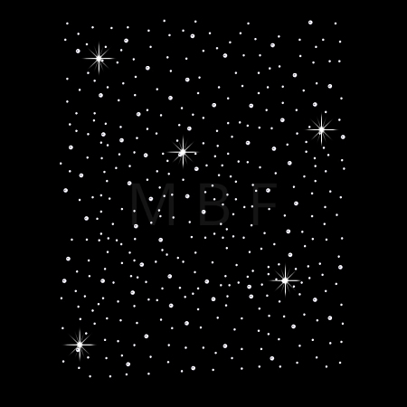 24 Sheets Glitter Hotfix Rhinestone(Hot Melt Adhesive On The Back) AJEW-FG0005-79-1