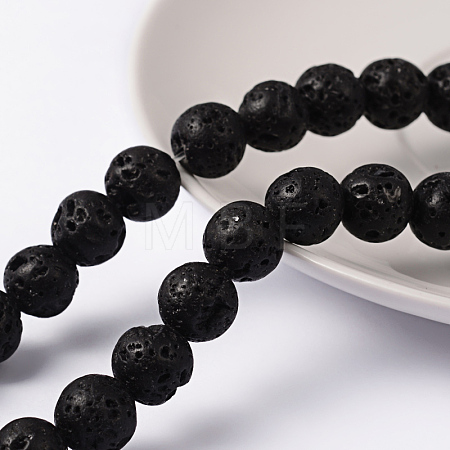 Natural Lava Rock Beads Strands X-g434-9A-1