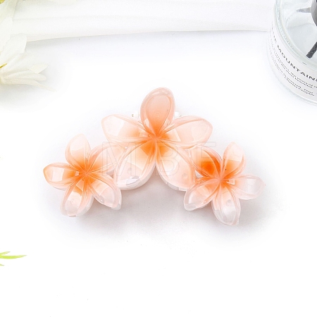 Flower Plastic Claw Hair Clips PW-WGB4757-02-1