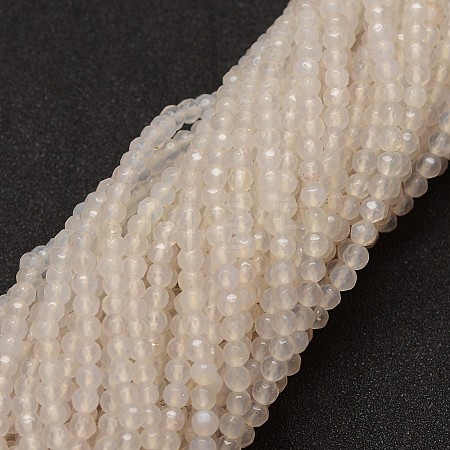 Natural White Agate Bead Strands X-G-G882-4mm-A06-7-1