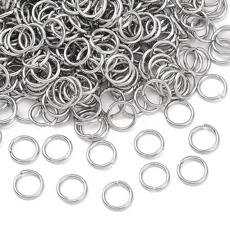 Tarnish Resistant 304 Stainless Steel Open Jump Rings X-STAS-E067-07-8mm-1