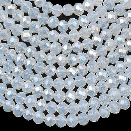 Crystal Glass Rondelle Beads Strands EGLA-F049C-01-1