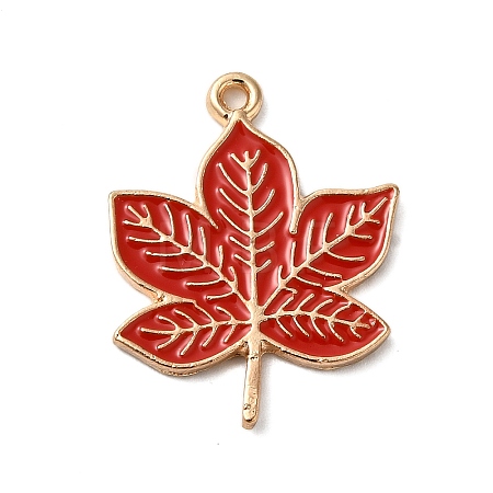 Thanksgiving Day Theme Alloy Enamel Pendants ENAM-M002-03G-17-1
