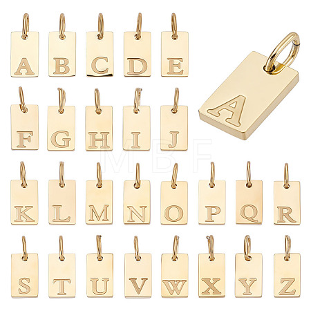 1 Bag 26Pcs 304 Stainless Steel Charms STAS-HY0002-11-1