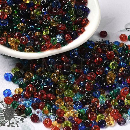 Transparent Colours Glass Seed Beads SEED-P006-02A-03-1