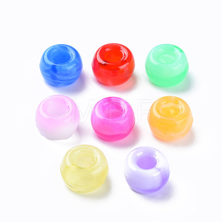 Acrylic European Beads MACR-S375-002A-M-1