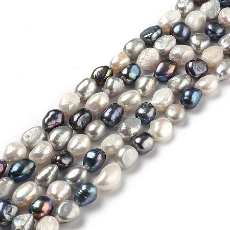 Natural Cultured Freshwater Pearl Beads Strands PEAR-L033-37G-1