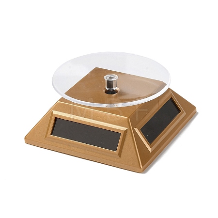 ABS Plastic 360 Degree Rotating Solar Power Battery Turntable Jewelry Display Stand ODIS-C010-01B-1
