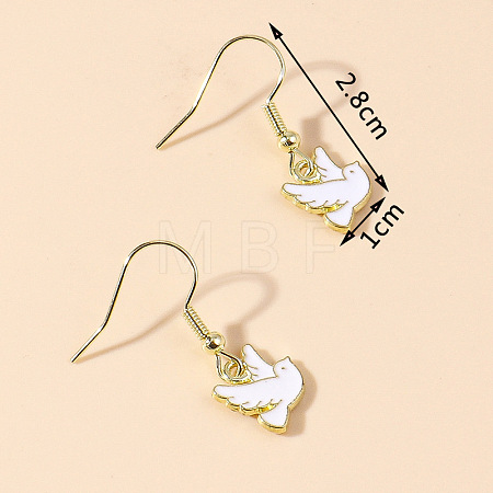 Zinc Alloy Enamel Dangle & Drop Earrings FS-WGC3D93-16-1