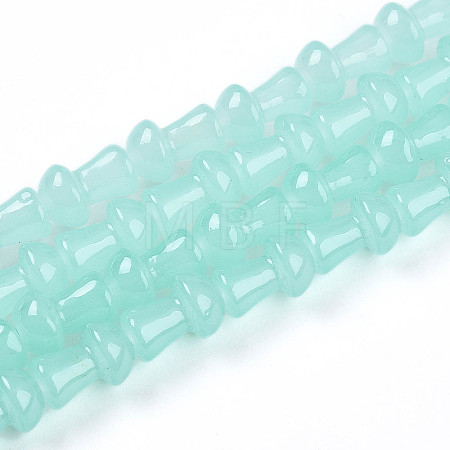 Baking Paint Glass Beads Strands DGLA-N007-01I-1
