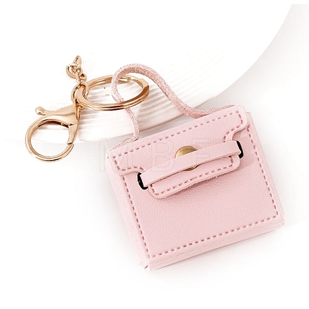 Portable PU Leather Bag Keychain PW-WGA9343-03-1