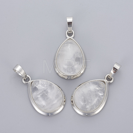 Natural Quartz Crystal Pendants G-L512-C23-1