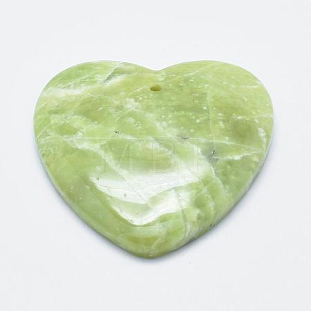 Natural Peridot Pendants G-E464-30-1