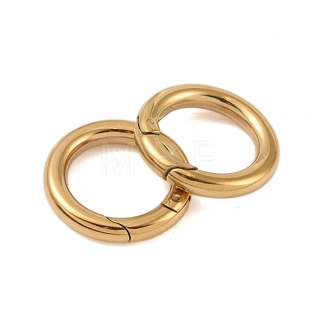 Ion Plating(IP) 316 Stainless Steel Spring Gate Rings STAS-M296-01G-D-1