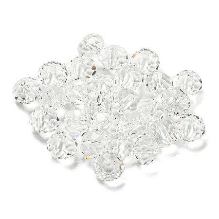 Transparent Electroplate Glass Beads GLAA-L046-02H-1