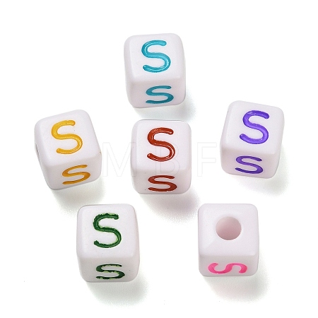 Opaque Acrylic Beads OACR-I022-01S-1