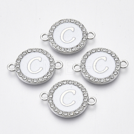 Alloy Enamel Links Connectors ENAM-TAC0003-01S-04C-1