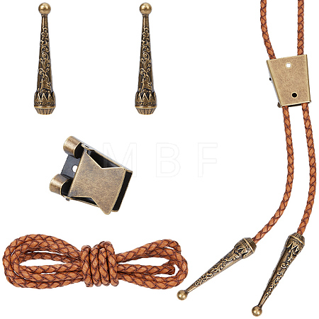 DIY Flower Bolo Tie Making Kit DIY-GF0014-25B-1