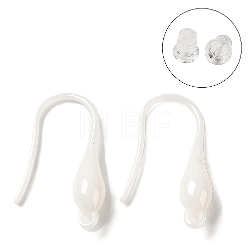 Hypoallergenic Bioceramics Zirconia Ceramic Ear Hooks EJEW-F340-11-1